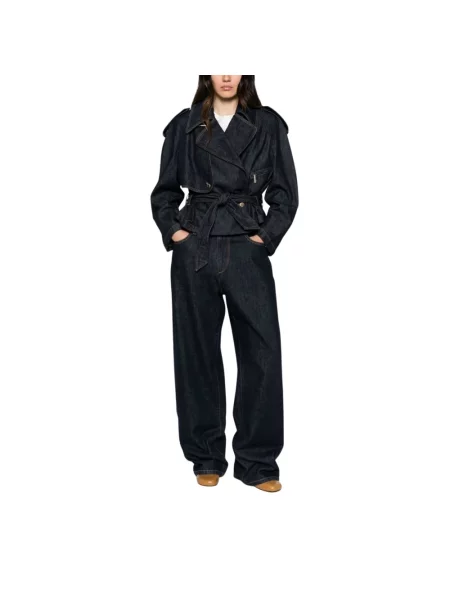 Kurtka jeansowa Emporio Armani niebieska