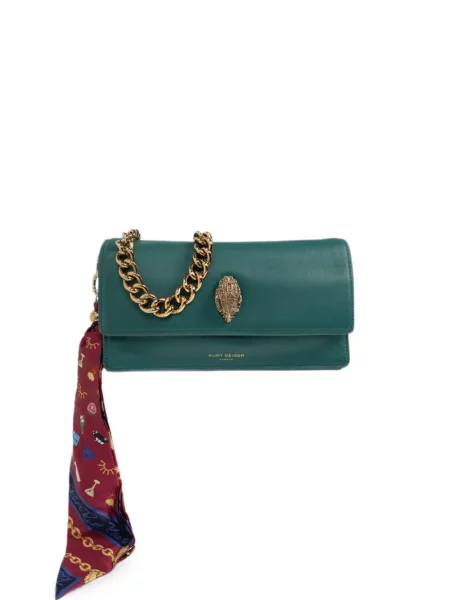 Geantă Kurt Geiger London din piele verde