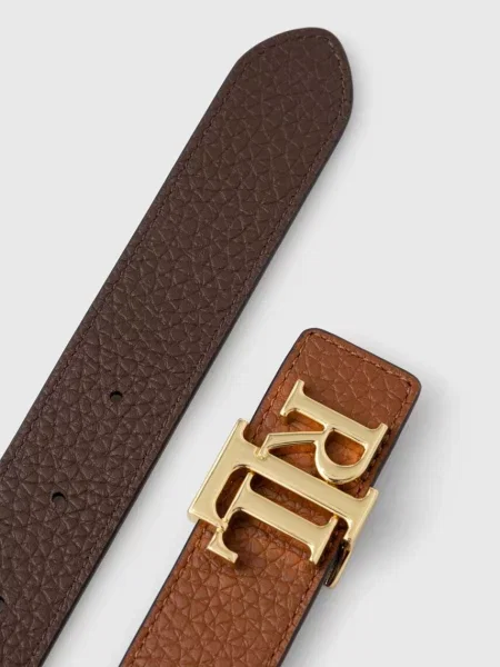 Двосторонній шкіряний Lauren Ralph Lauren коричневий
