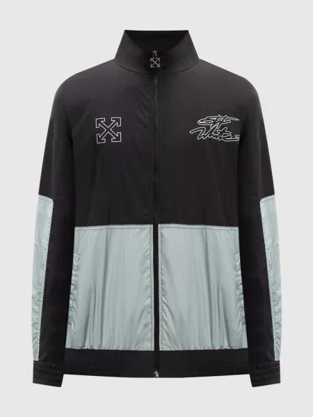 Ветровка Off-white с принтом черная