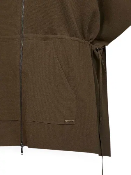 Scurt hanorac cu glugă Max Mara tricotate maro