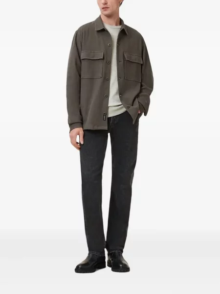 Pulover Allsaints cu broderie cu decolteu rotund verde