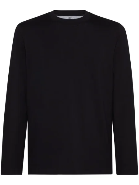 Tricou Brunello Cucinelli lung negru