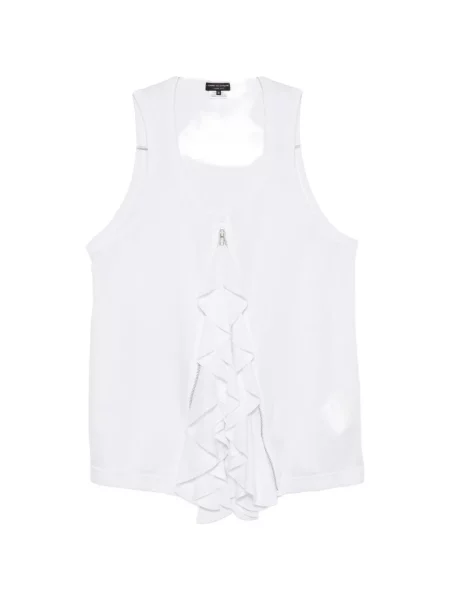 Cămașă Comme Des Garcons Homme Plus cu volane alb