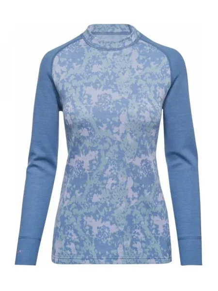 Вовняна Термобілизна Thermowave Термокофта блакитний