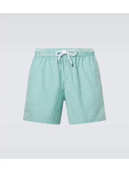 Plavalne hlačke Fedeli s potiskom zelena