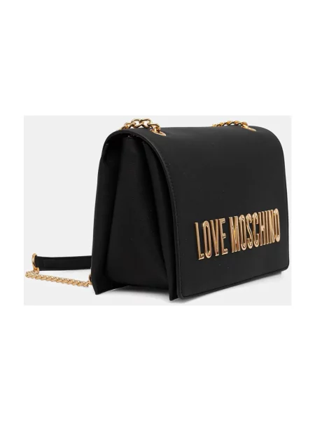 Torebka Love Moschino z logo czarna