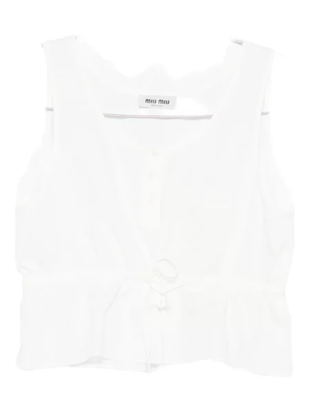 Top Miu Miu alb