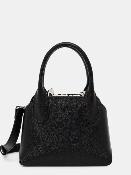 Кожена чанта Silvian Heach FERROVIA черно