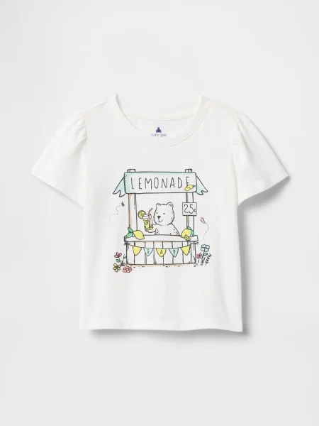 Tricou Gap cu imagine alb