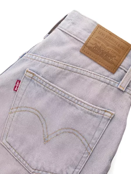 Curea Levi's® cu broderie cu cataramă cu dungi albastru