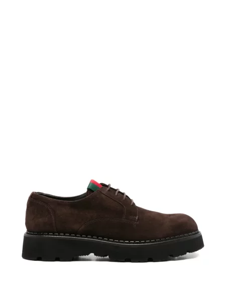 Pantofi derby John Harrison din piele de căprioară maro
