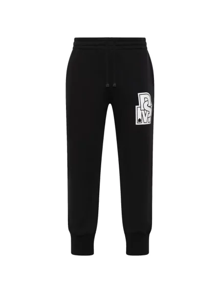 Pantaloni Dover Street Market streetstyle alergare cu autograf negru