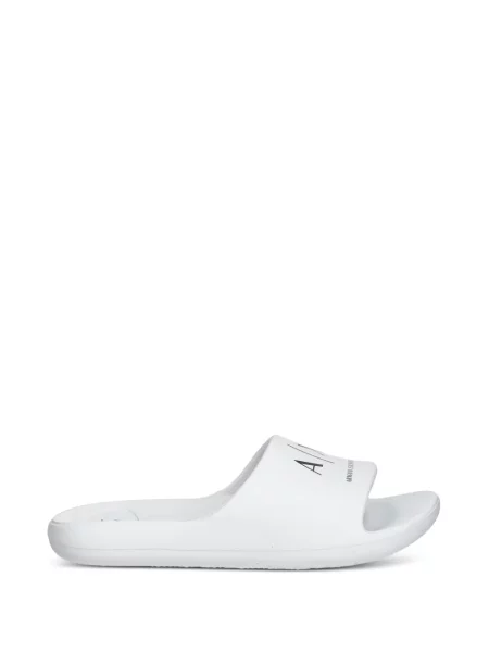 Papucs Armani Exchange nyomtatás fehér