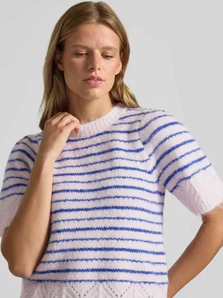 Męski t-shirt o kroju regular fit z dodatkiem wełny model ASIRA' Pieces