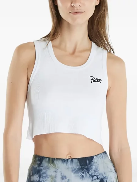 Топ Patta с принт бяло