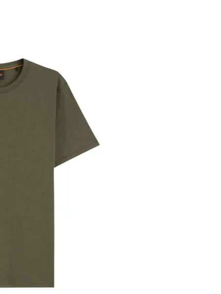 Tricou Boss cu broderie verde