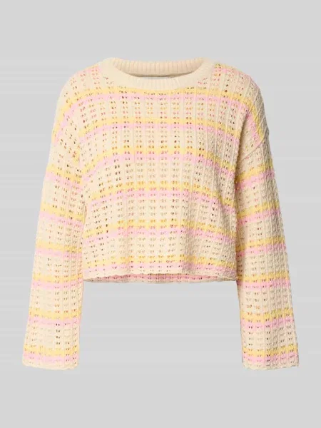 Sweter z dzianiny o kroju regular fit z mieszanki bawełny model ‘ASA’ Only