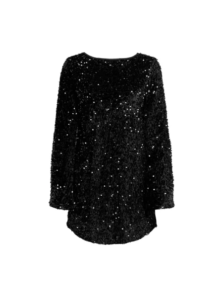 Sukienka cekinowa Only z cekinami czarna