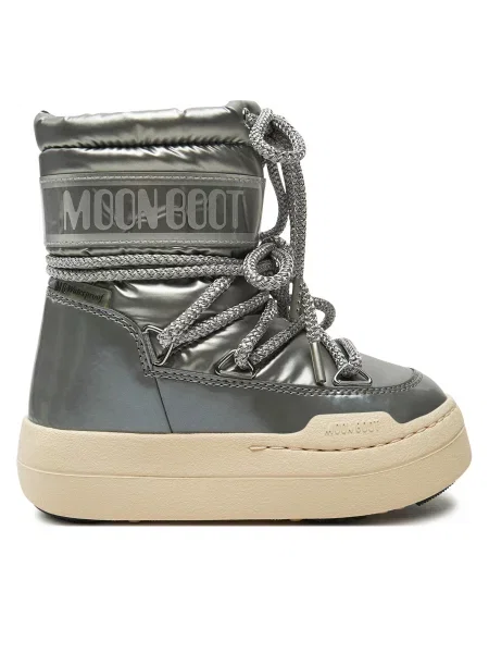 Čizme za snijeg Moon Boot Junior Park Boot Srebrna
