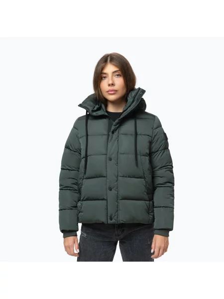 Дамско зимно яке Pitbull Amalia Padded Hooded dark green зелено