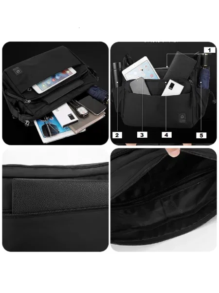 Сумка через плечо Royalbag черная