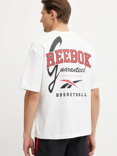 Тениска Reebok Classic с принт бяло