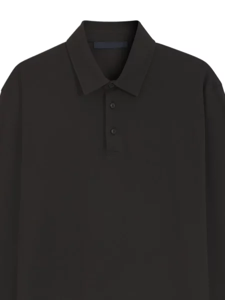 Lung tricou polo Boss gri
