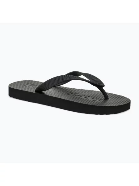 Žabky Tommy Jeans Logo Flip Flop black černé