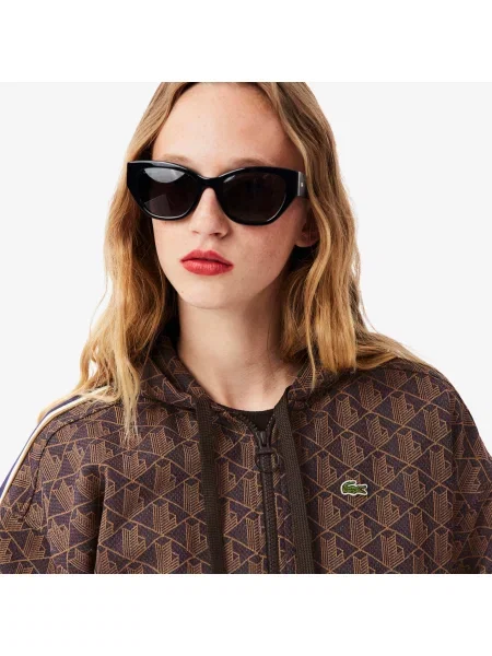 Lacoste толстовка Monogram коричнева