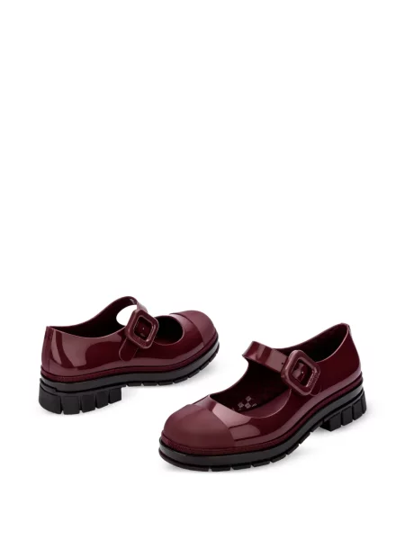 Pantofi cu toc Melissa cu cataramă roșu