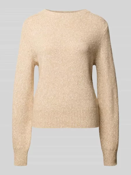 Opus Sweter Z Bouclé Panep beige beżowy