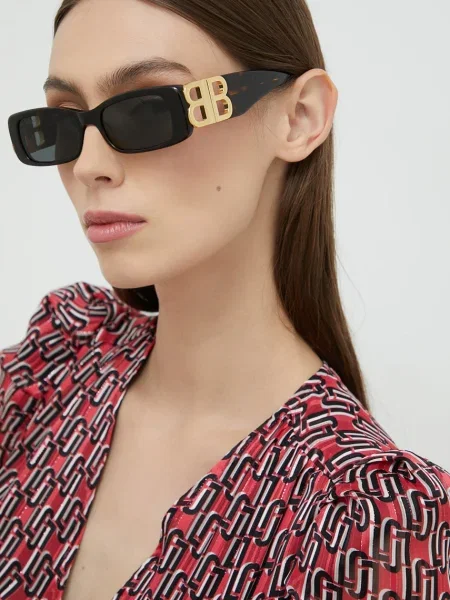 Balenciaga ochelari de soare femei maro verde
