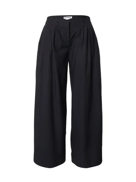 WEEKDAY Pantaloni cutați Aya' negru