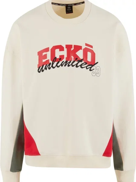 Ecko Unlimited Tréning póló Drap bézs / khaki / piros fekete