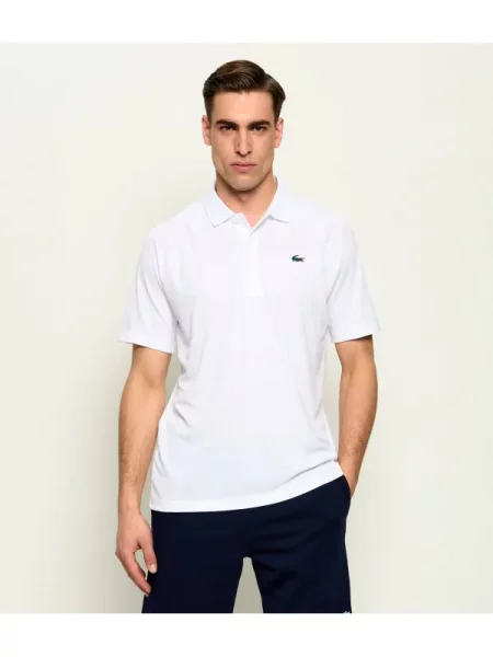 Tricou polo Lacoste alb