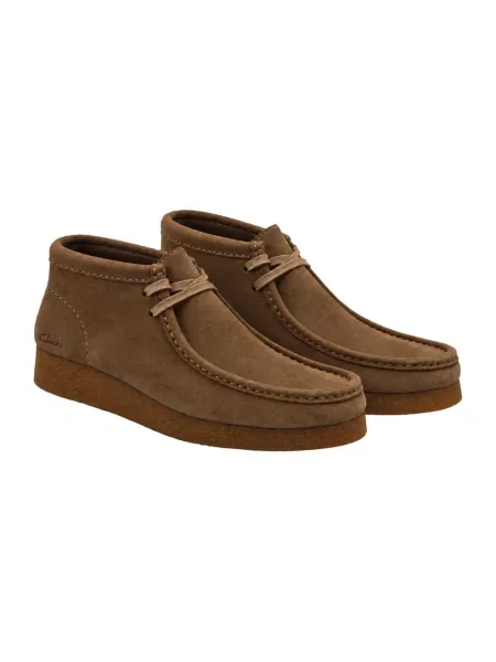 Botki Clarks zamszowe brązowe