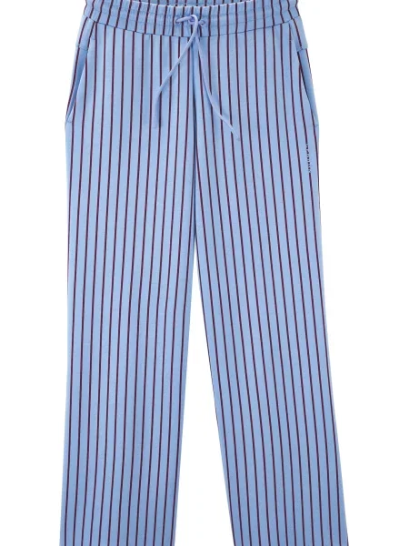 Copenhagen Studios Pantaloni albastru deschis / bordeaux roșu