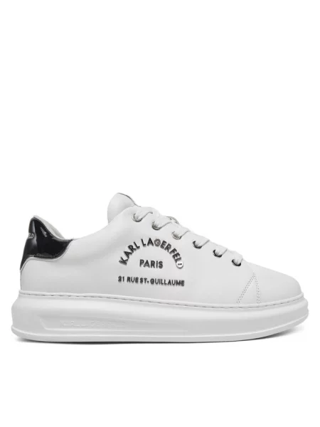 Karl Lagerfeld sneakersy skórzane KAPRI biały