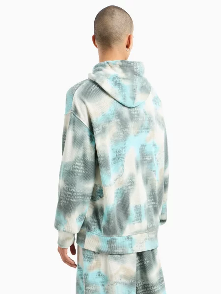Худи Armani Exchange серое