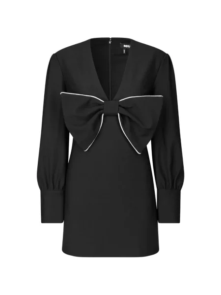 Rochie mini Rotate Birger Christensen cu funde drapată negru