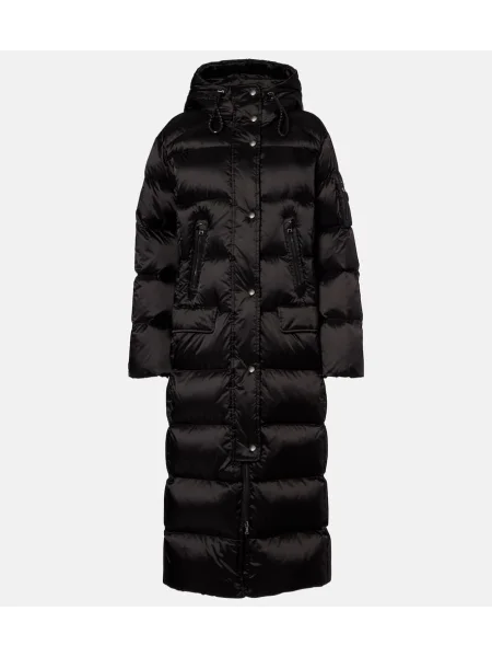 Palton Bogner cu glugă negru