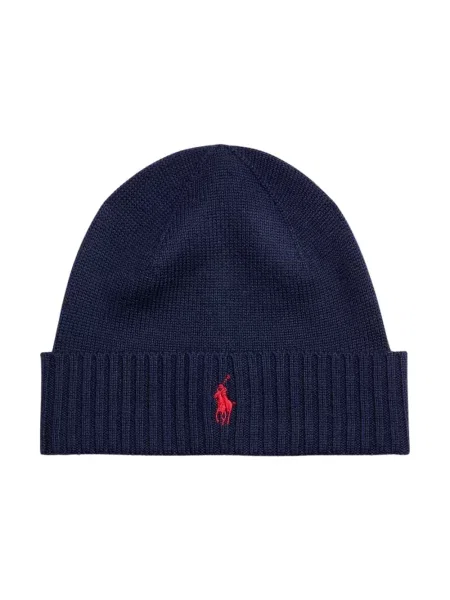 Czapka Ralph Lauren wełniana niebieska
