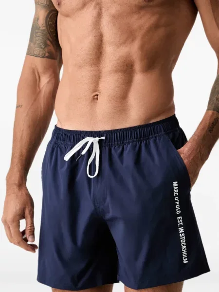 Slip de baie Marc O'polo cu imagine cu cordon albastru