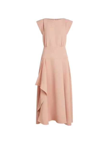 Rochie midi Karl Lagerfeld drapată roz