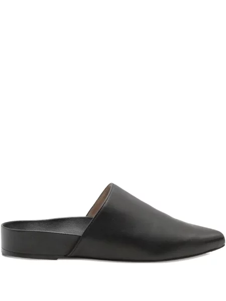 Papuci tip mules Stuart Weitzman fără toc negru