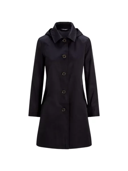 Palton Lauren Ralph Lauren cu glugă albastru