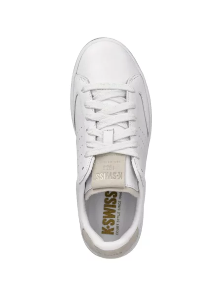 Sneakerși K-swiss din piele alb
