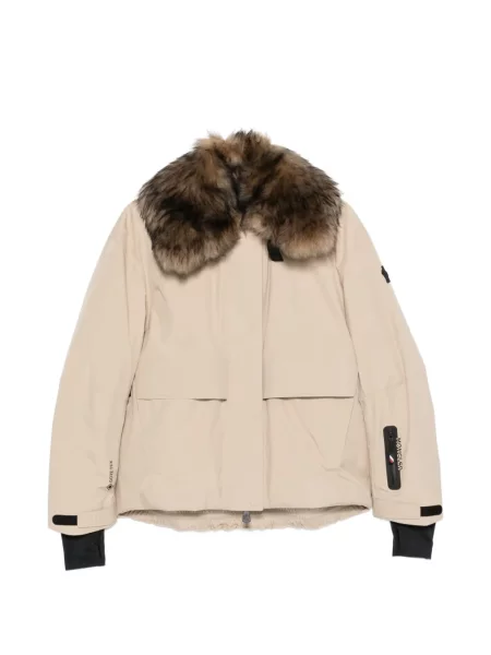 Kurtka Moncler Grenoble z futerkiem z futrzanym wykończeniem