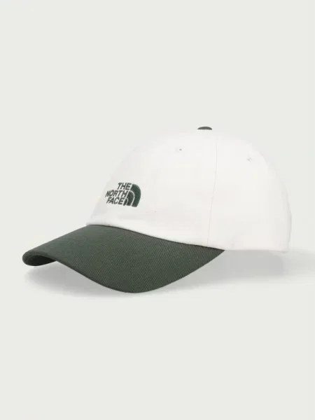 The North Face baseball kapa z bombažem Norm bež